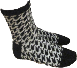 Mönster till Sockor i Hundtandsmönster