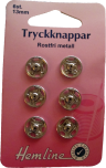 Tryckknappar 6 st 13 mm
