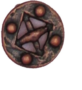 Knapp Vikinginspirerad - Knapp Brons 16 mm