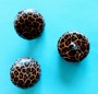 Knappar Recycled - Småmönstrad Leopard