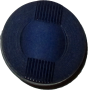 Knappkarta Elegant Blå med Tygband - Marinblå knapp med Blått band 25 mm