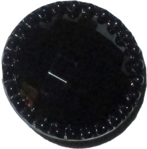 Knappkarta Elegant Prismaslipad knapp - Prismaslipade knappar Svart 22 mm