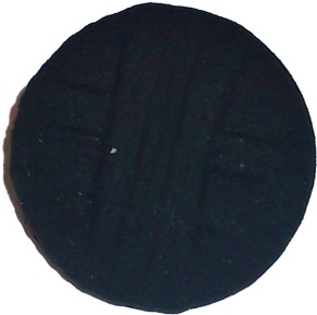 Plastknapp 19 mm - Tygliknande Plastknapp 19 mm