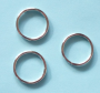 Ringar - Rund Ring Silverfärgad 30 mm