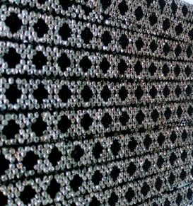Strassband påstrykbart - Svart 11 mm
