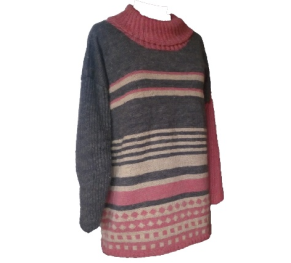 Oversize tröja i ull och lin - Oversize tröja i ull och lin