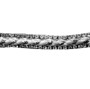 Strassband 7 mm Påstrykbart - Strassband 7 mm silver/vit