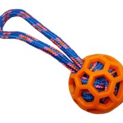 Pritax orange TPR-boll m blått rep