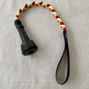 Spengummi litet, kort fläta med handtag