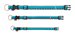 Freshline halsband Spot, L-XL: 40-65 cm/25 mm, turkos/svart - Freshline halsband Spot, L-XL: 40-65 cm/25 mm, turkos/svart