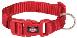 Premium halsband, XXS-XS: 15-25 cm/10 mm, röd - Premium halsband, XXS-XS: 15-25 cm/10 mm, röd