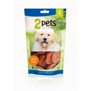 2pets Dogsnack Chicken Coins 100 g - 2pets Dogsnack Chicken Coins 100 g
