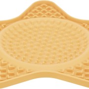 Lick'n'Snack platta, silikon, 23.5 cm, gul