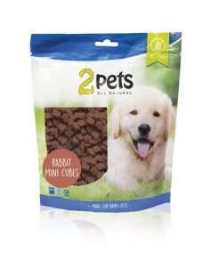 2pets Dogsnack Rabbit MiniCubes, 400 g - 2pets Dogsnack Rabbit MiniCubes, 400 g