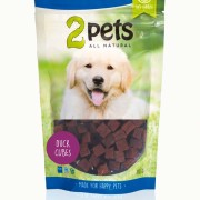 2pets Dogsnack Duck Cubes, 100 g