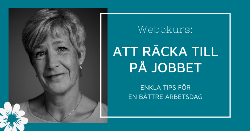 Webbkurs: Att räcka till på jobbet