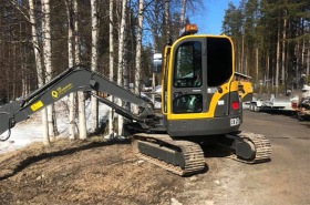RB produkter har en grävare av modell Volvo ECR58 Plus Compact Excavator. RB produkter har en grävare av modell Volvo ECR58 Plus Compact Excavator.