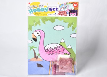 Glitter Art - Hobby Set Flamingo - Glitter Art - Hobby Set Flamingo