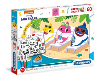 Baby Shark - Coloring Puzzle - Baby Shark - Coloring Puzzle