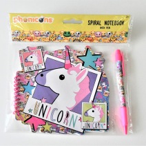 Unicorn - Notebook med penna