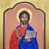 Konst 0023 "Jesus" Akrylmålning 40x40 cm Pris 1890:-.
