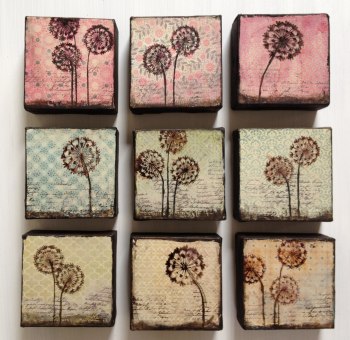 Dandelion, (10x10cm), NZD 30 each, 3 for NZD 80