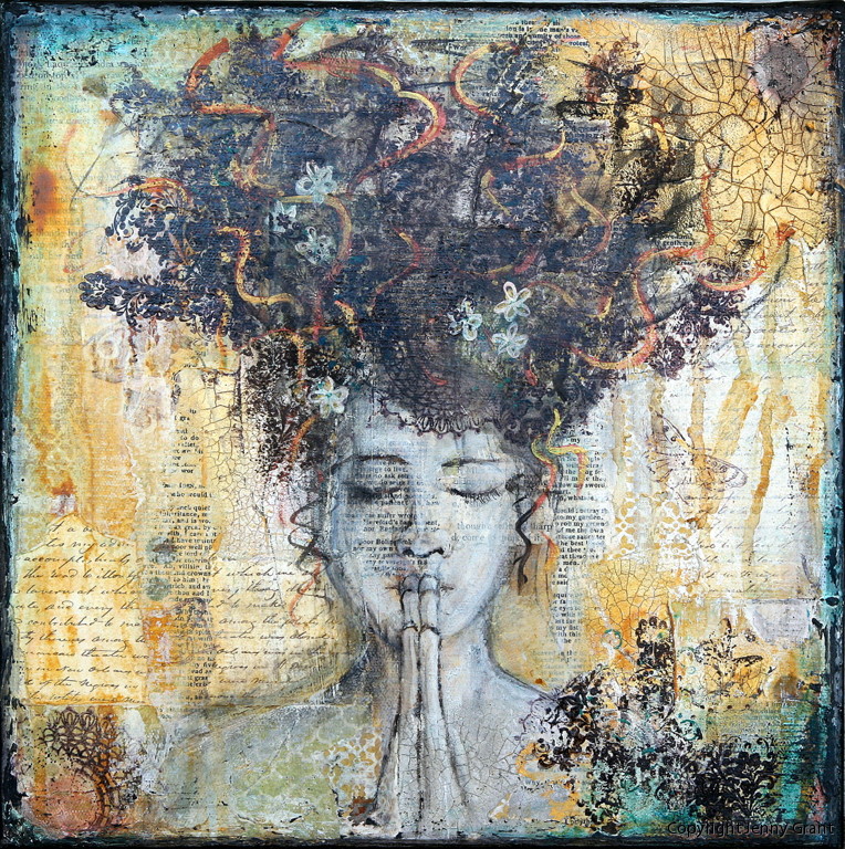 Paint Mojo with Tracy Verdugo Mixed Media Art by Jenny Grant
