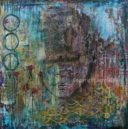 "The day I broke up with normal", 120cmx120cm, SOLD