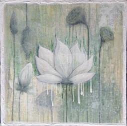 Lotus I, (46 x 46 cm), SOLD