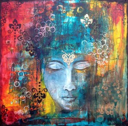 "Amazing You", 75x75cm (30"x30"), SOLD