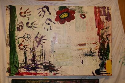 After the kids had added their imagery.