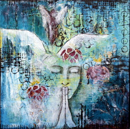 "My Authentic Self", 60cmx60cm, 24"x24", SOLD
