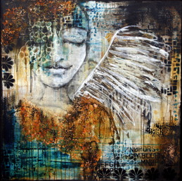 "Angel Quest", 1m x 1m, 40"x40" SOLD