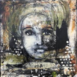 Nuture Courage, 12"x12", 30x30cm, SOLD