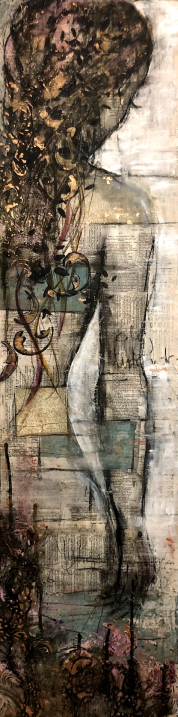 My Body My Temple, 30x120cm, 12"x48", SOLD