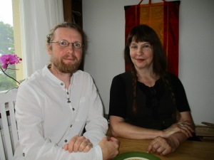 Henrik tillsammans med Professor Susan Jean Palmer