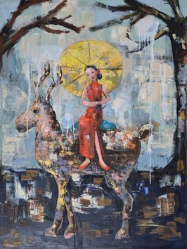 Song of Lost Love, 2012, oil on canvas, 122 x 91 cm