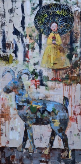 Forrest King, 2012, oil on canvas, 152 x 76 cm (Sold)
