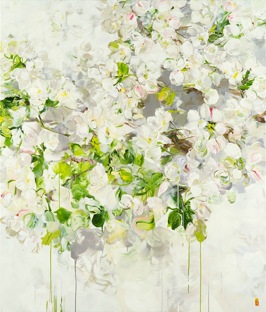 Those Blossoms You Gave So Freely 4, 2014, acrylic on canvas, 178 x 152 cm (Sold)