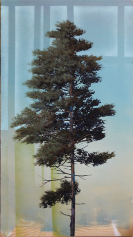 Singulier, 2015, acrylic and epoxy on plywood, 108 x 60 cm