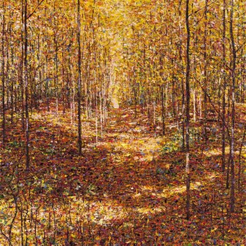 Autumn, Bruce Trail Near Caledon (Small Version), 2011,  acrylic on canvas, 122 x 122 cm (Sold)