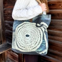 Väska med fototryck REPSNURRA