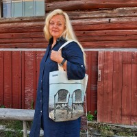 Väska med fototryck FÖRSTA PARKETT