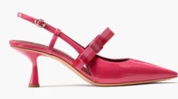 Slingback i Viva Magenta, Kate Spade.
