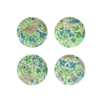 Coaster William Morris - Strawberry Thief Green - Coaster William Morris - Strawberry Thief Green