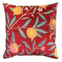 Kudde William Morris - Fruit Röd Velvet