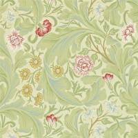 Tapet William Morris - Leicester Green/ Coral