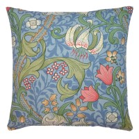 Kudde William Morris - Golden Lily Ljusblå