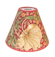 Lampskärm William Morris - Pimpernel Röd Toppring