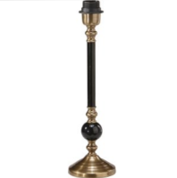 Bordslampa Abbey 40cm Svart/Antikmässing